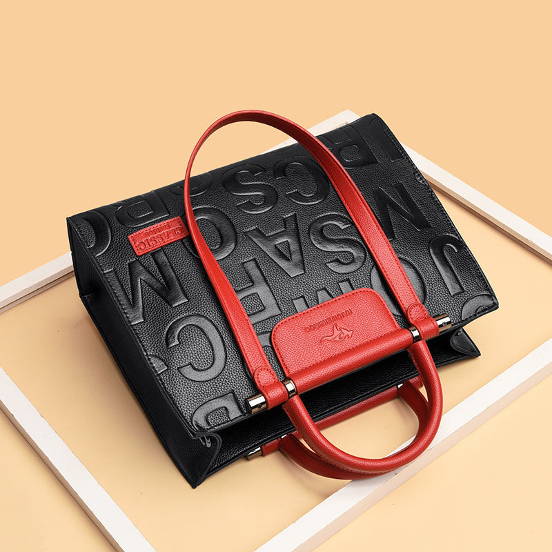 Sac à bandoulière imprimé de luxe grande capacité pour femme