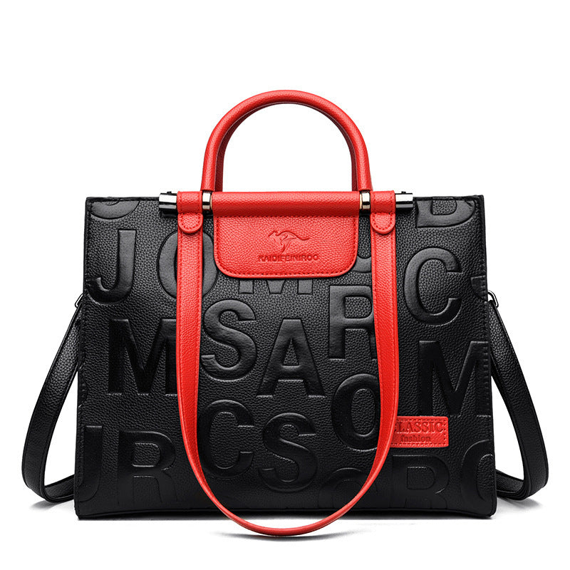 Sac à bandoulière imprimé de luxe grande capacité pour femme