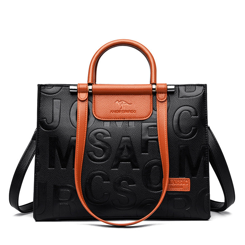 Sac à bandoulière imprimé de luxe grande capacité pour femme