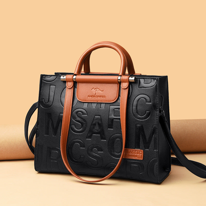 Sac à bandoulière imprimé de luxe grande capacité pour femme
