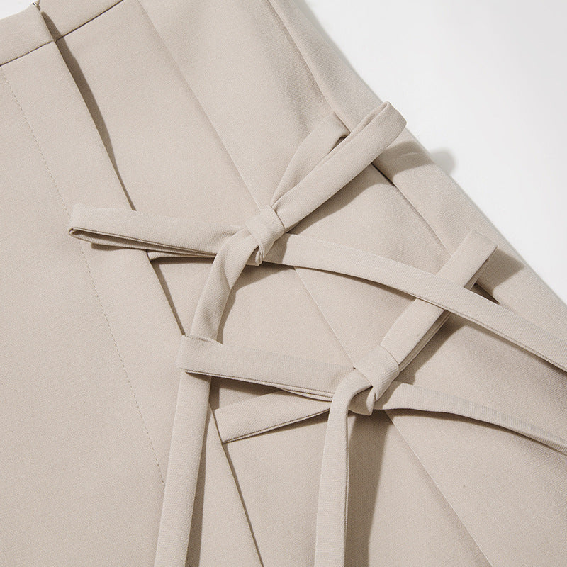 Short Sleeve Waist Waist Suit Women's Early Autumn New Two-Piece Pleated Skirt