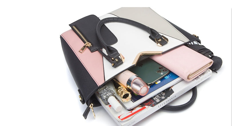 Diagonal Four-Piece Fashion Wild Bag Set