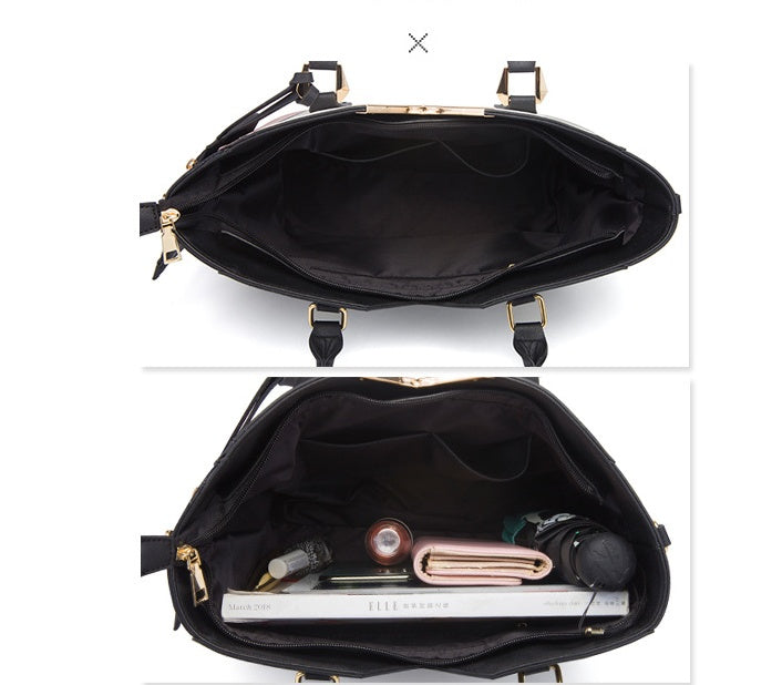 Diagonal Four-Piece Fashion Wild Bag Set