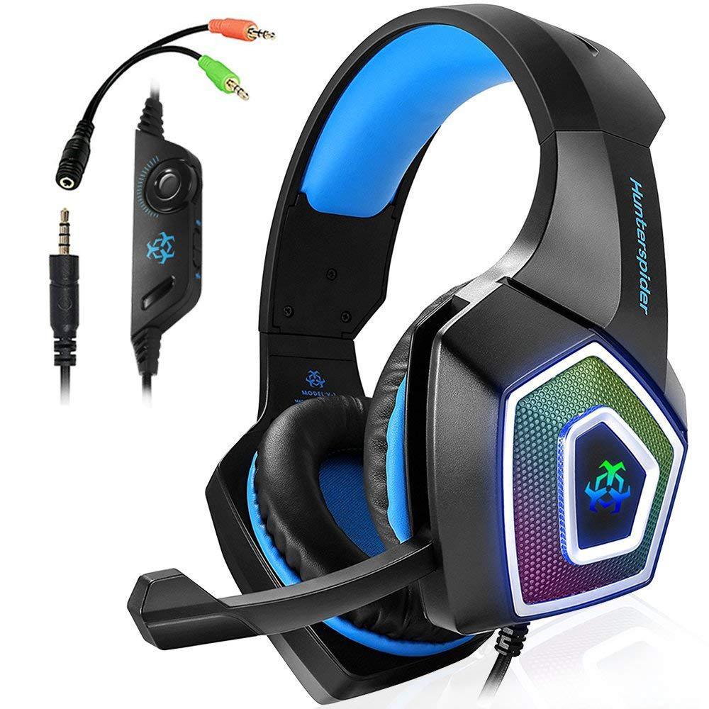 RGB Wired Head-Mounted Gaming Headset With Wheat Microphone