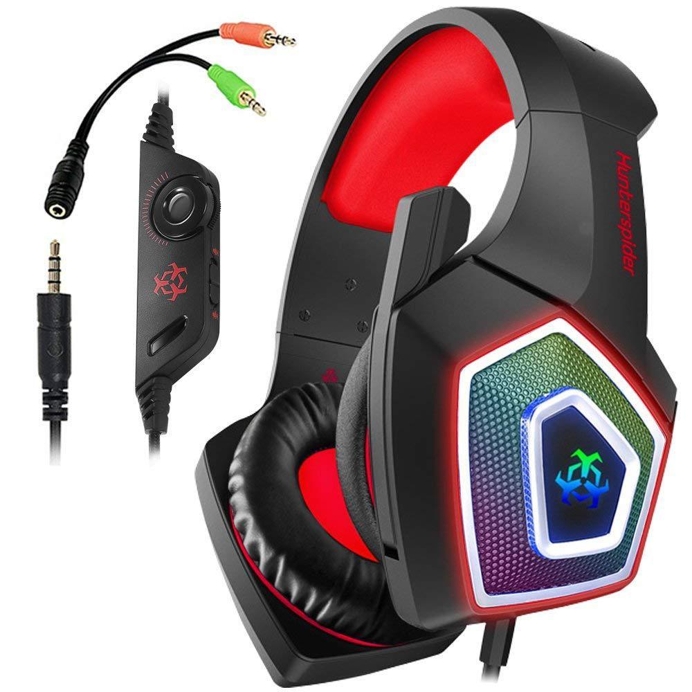 RGB Wired Head-Mounted Gaming Headset With Wheat Microphone