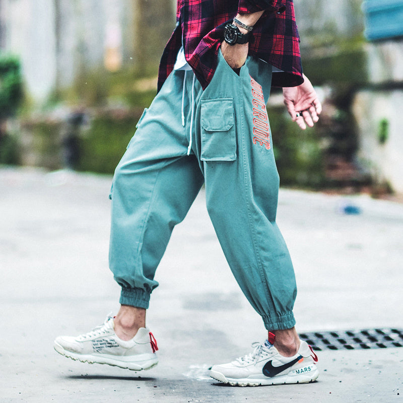 Loose Street Hip Hop Cotton Nine-Point Harlan Pants