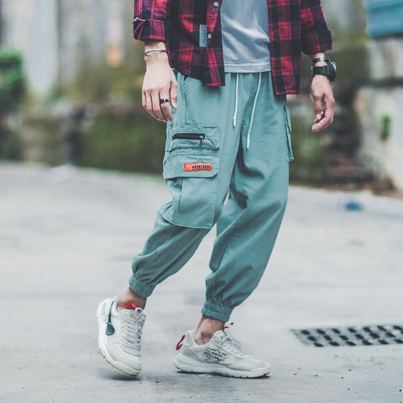 Loose Street Hip Hop Cotton Nine-Point Harlan Pants
