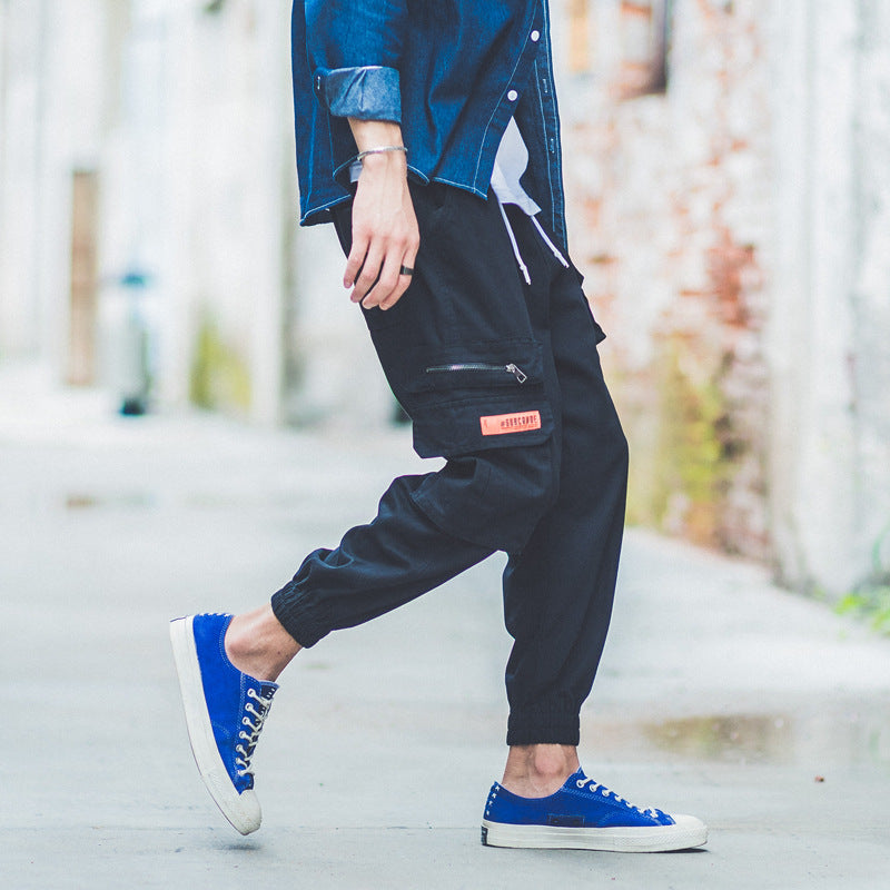 Loose Street Hip Hop Cotton Nine-Point Harlan Pants