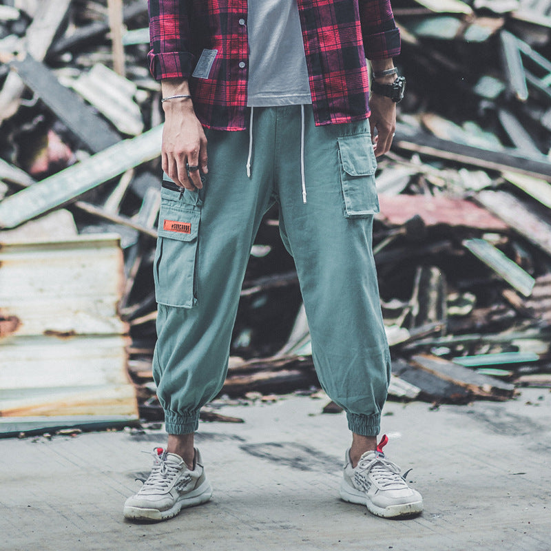 Loose Street Hip Hop Cotton Nine-Point Harlan Pants