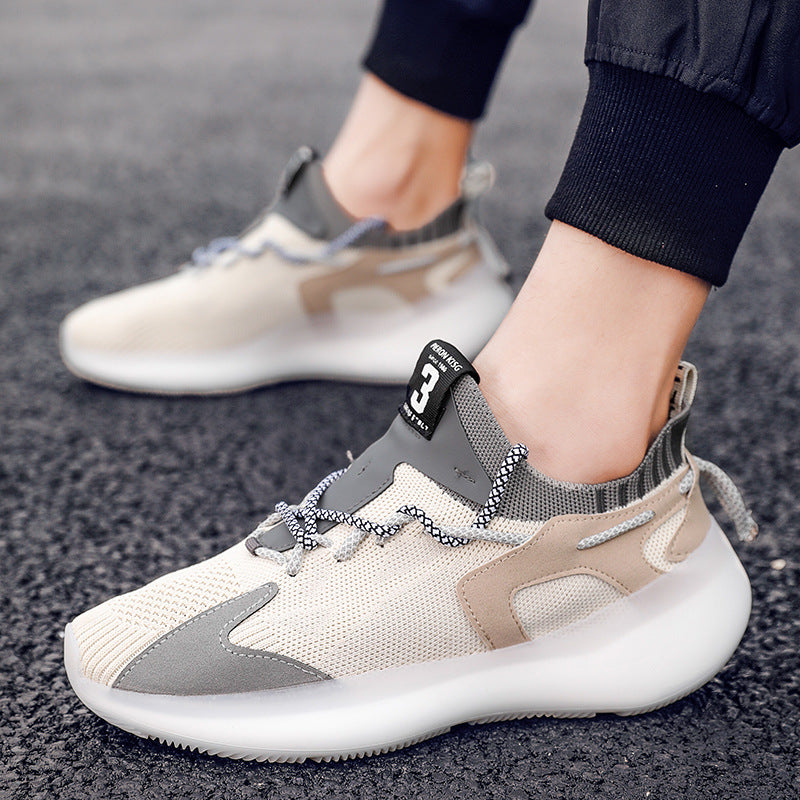 Breathable Mesh Running Shoes for Men with Rubber Sole