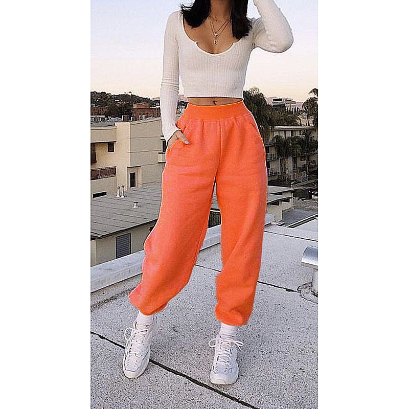 Women's Casual Sports All-Match Sweater Pants