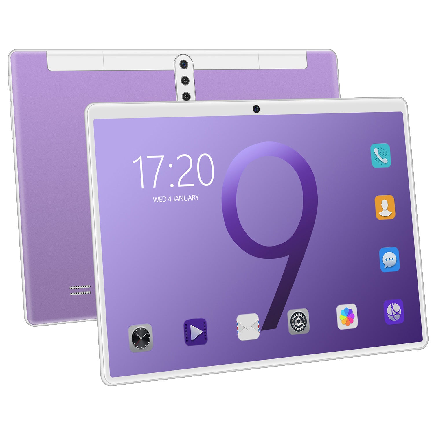 جهاز لوحي بشاشة 10 بوصات مع نظام تحديد المواقع (GPS) وواي فاي وشريحتين اتصال ووضع استعداد مزدوج وبلوتوث