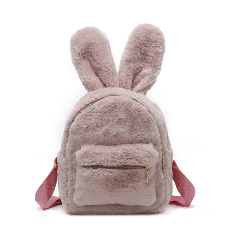Trendy Plush Medium Casual Backpack for Women