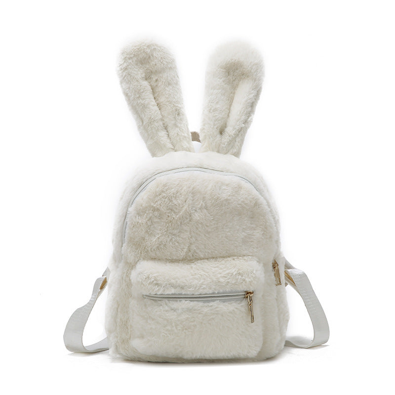 Trendy Plush Medium Casual Backpack for Women