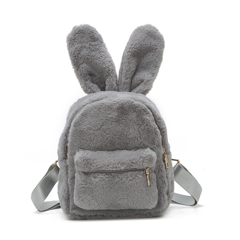Trendy Plush Medium Casual Backpack for Women