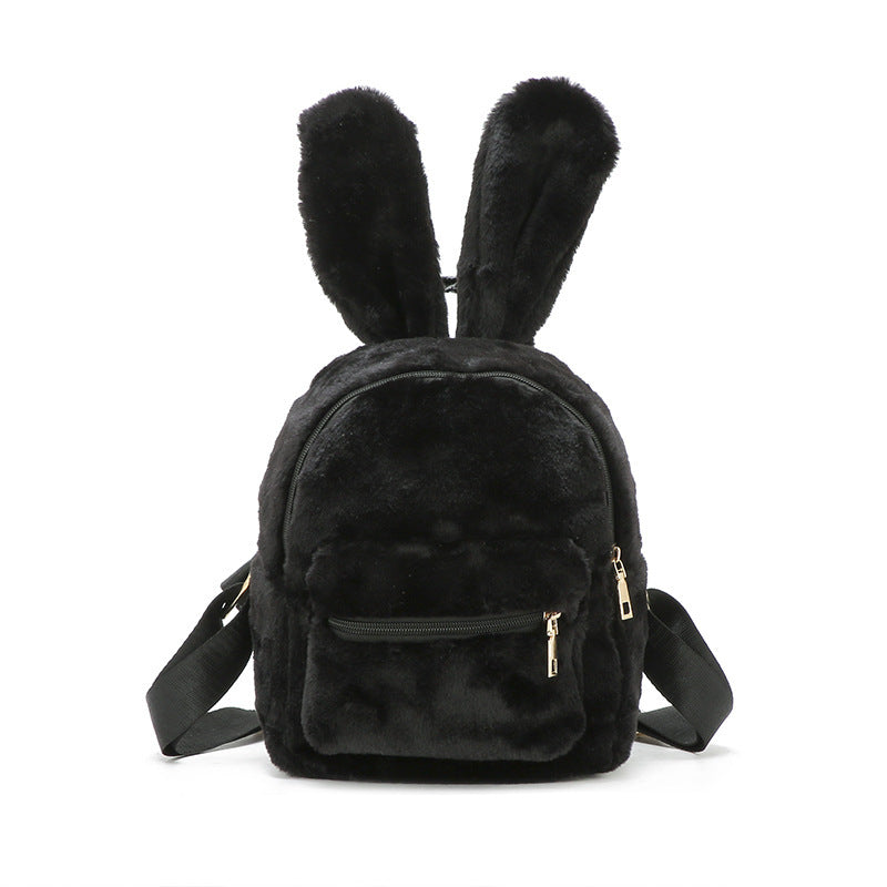 Trendy Plush Medium Casual Backpack for Women