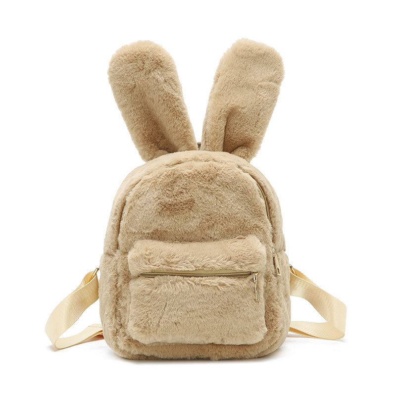 Trendy Plush Medium Casual Backpack for Women
