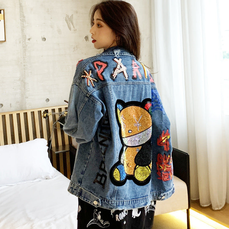 Heavy Industry Denim Workwear with Hot Drilling Design