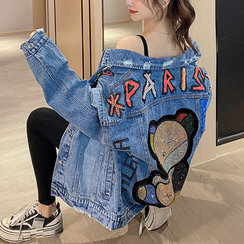 Heavy Industry Denim Workwear with Hot Drilling Design