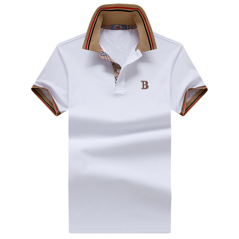 T-shirt d'été à manches courtes en mélange de coton pour hommes