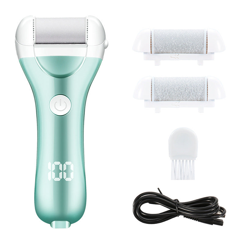 Charged Electric Foot File for Heels with Adjustable Speed LED Display Callus Remover Pedicure Tool