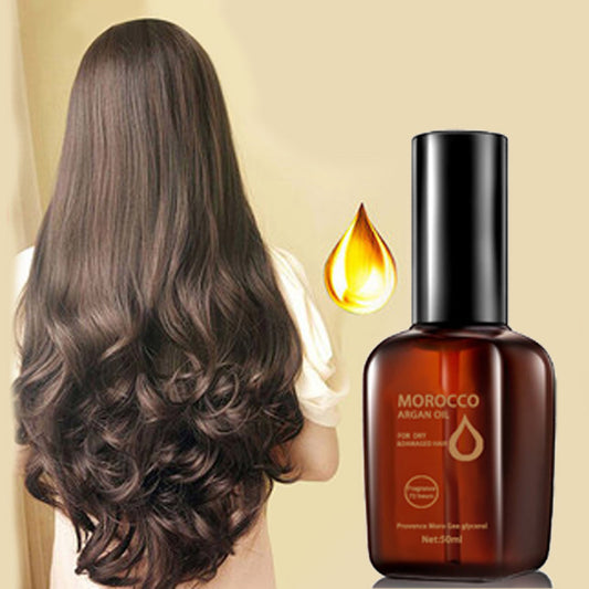 Huile essentielle sans rinçage pour les cheveux à l'huile d'argan