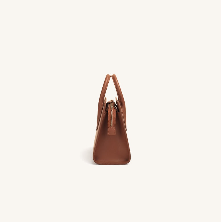 Sac Messenger en Cuir de Vachette, Petit, Carré, à Bandoulière Unique, pour Pendulaire
