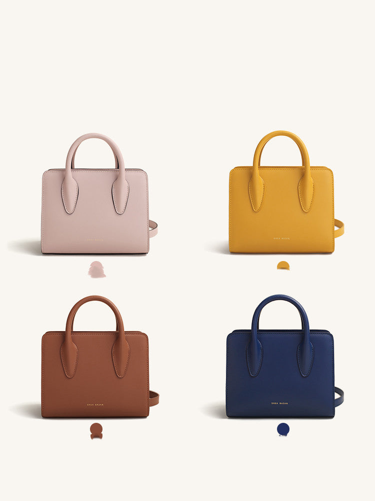 Sac Messenger en Cuir de Vachette, Petit, Carré, à Bandoulière Unique, pour Pendulaire