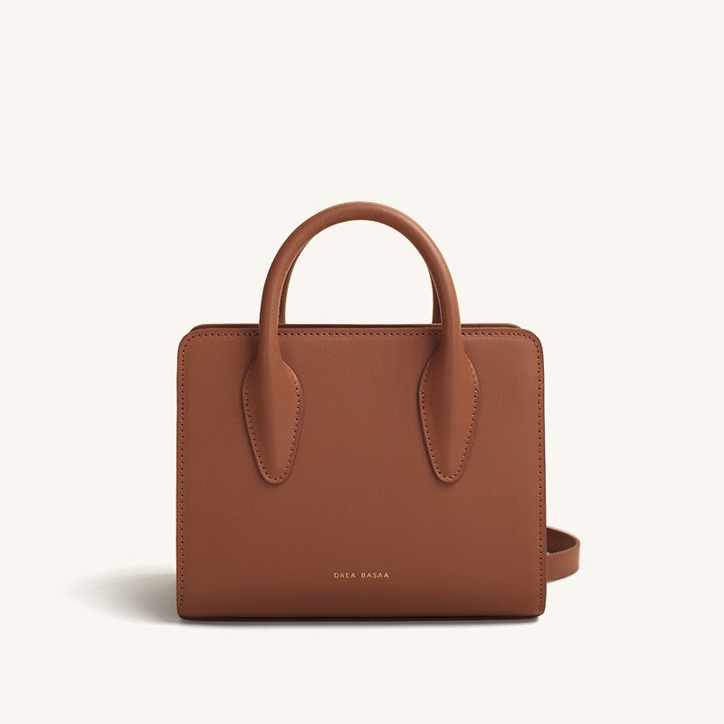 Sac Messenger en Cuir de Vachette, Petit, Carré, à Bandoulière Unique, pour Pendulaire