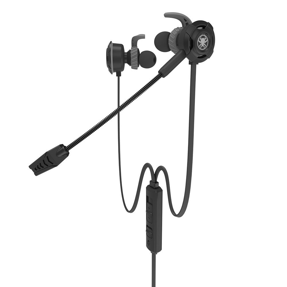In-Ear Wired Gaming Headset with Mic - Red, Green, Black