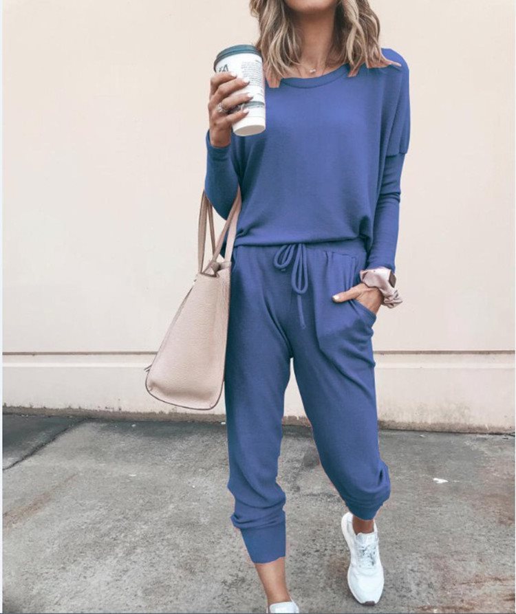 Loose Solid Color Long Sleeve Casual Fleece Sweater
