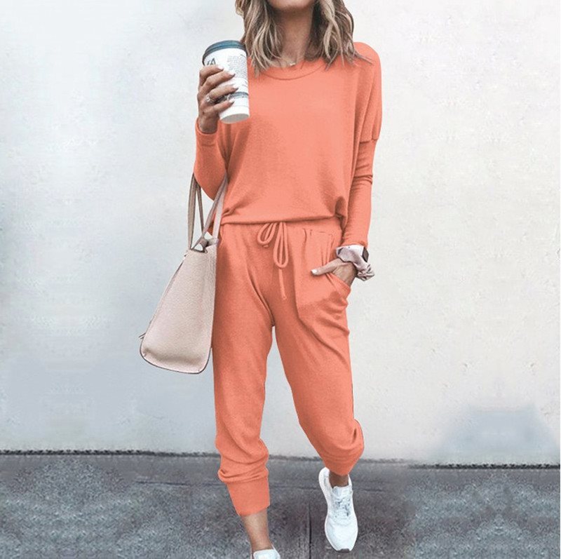Loose Solid Color Long Sleeve Casual Fleece Sweater
