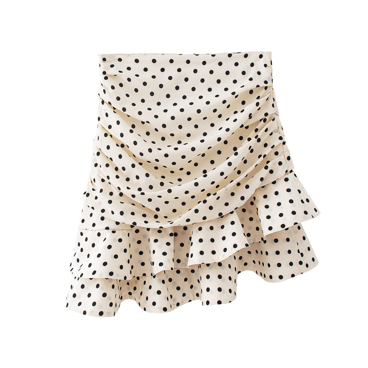 Women's Polka Dot Printed Irregular Skirt
