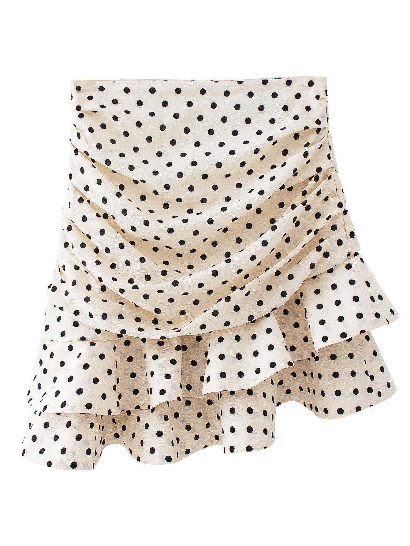 Women's Polka Dot Printed Irregular Skirt