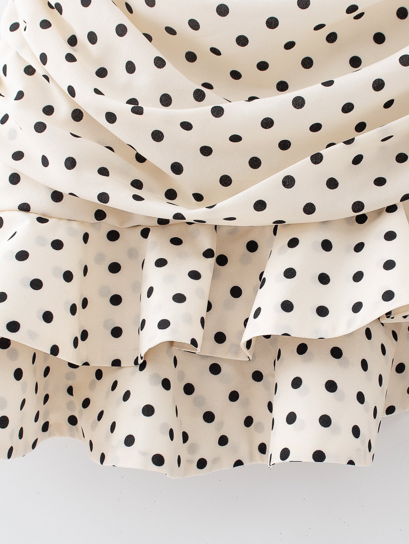Women's Polka Dot Printed Irregular Skirt