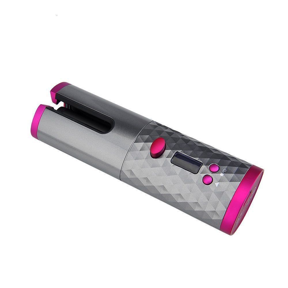 Wireless USB Curling Iron with 6-Speed Temperature & Timer Settings