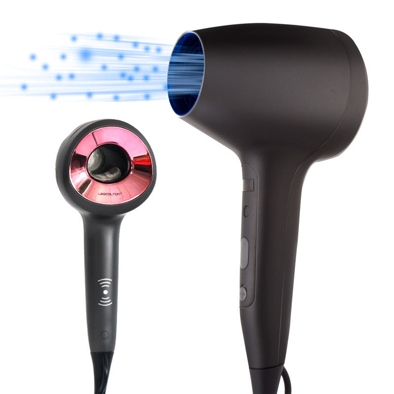 Leafless Smart Hair Dryer with Negative Ion Technology and 5-Speed Touch Control