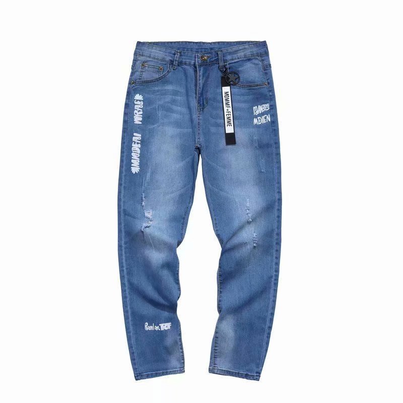 Casual Little Feet Men's 9-Point Loose Cotton Pants