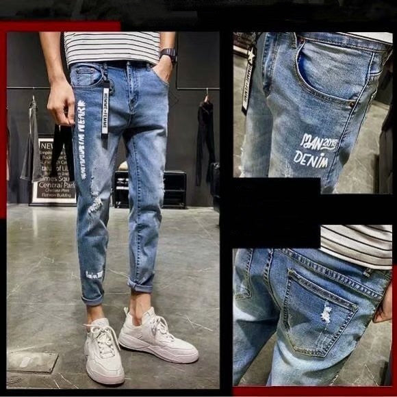 Casual Little Feet Men's 9-Point Loose Cotton Pants