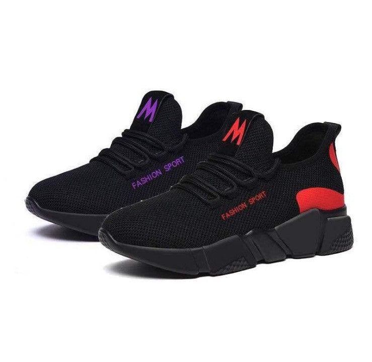 Chaussures de sport plates antidérapantes de loisirs pour femmes