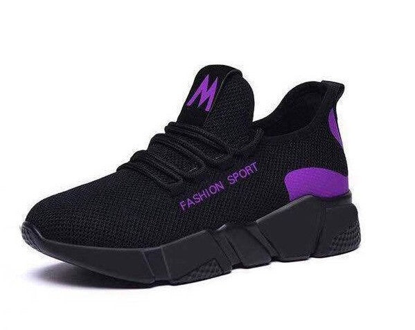 Chaussures de sport plates antidérapantes de loisirs pour femmes