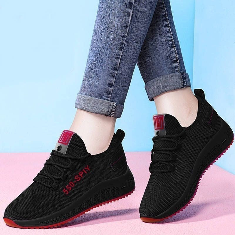 Chaussures de sport plates antidérapantes de loisirs pour femmes
