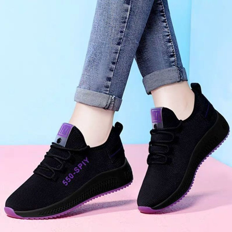 Chaussures de sport plates antidérapantes de loisirs pour femmes