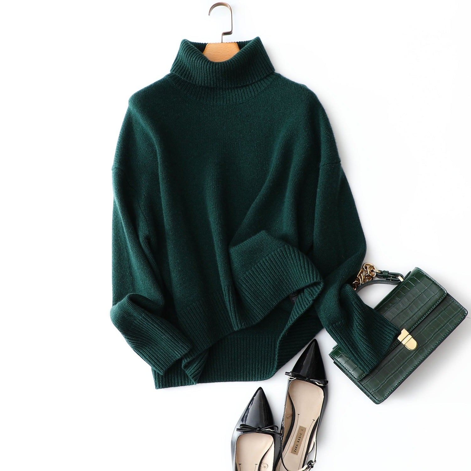 Kasanna Cashmere Turtleneck Sweater