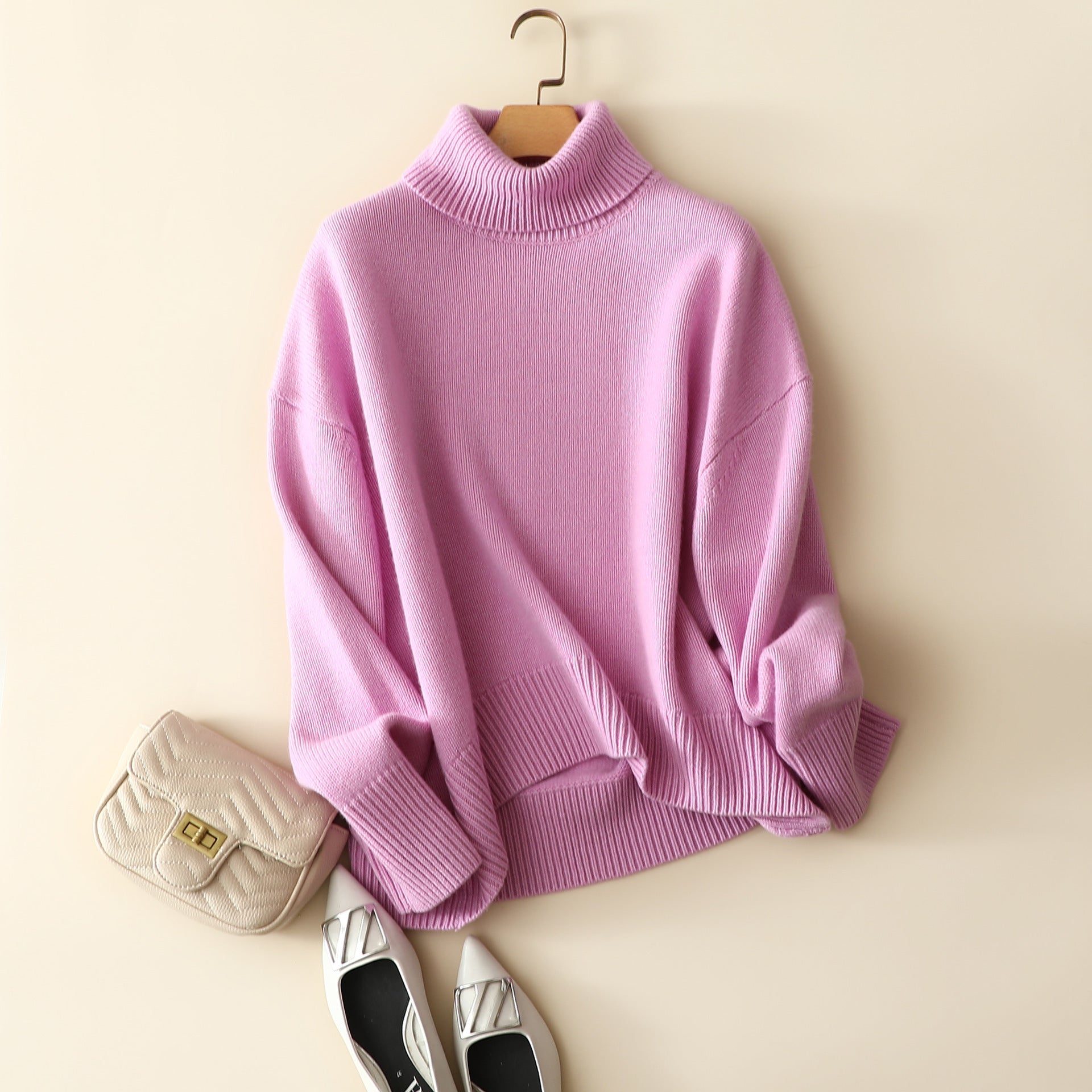 Kasanna Cashmere Turtleneck Sweater