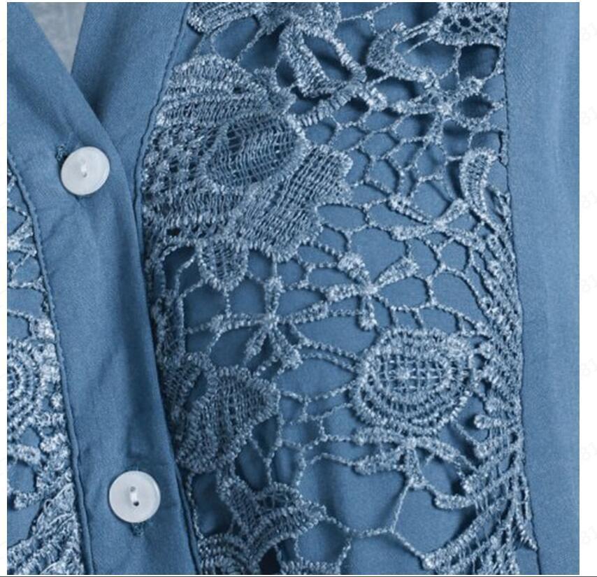 European And American Women's Long-sleeved V-neck Shirt