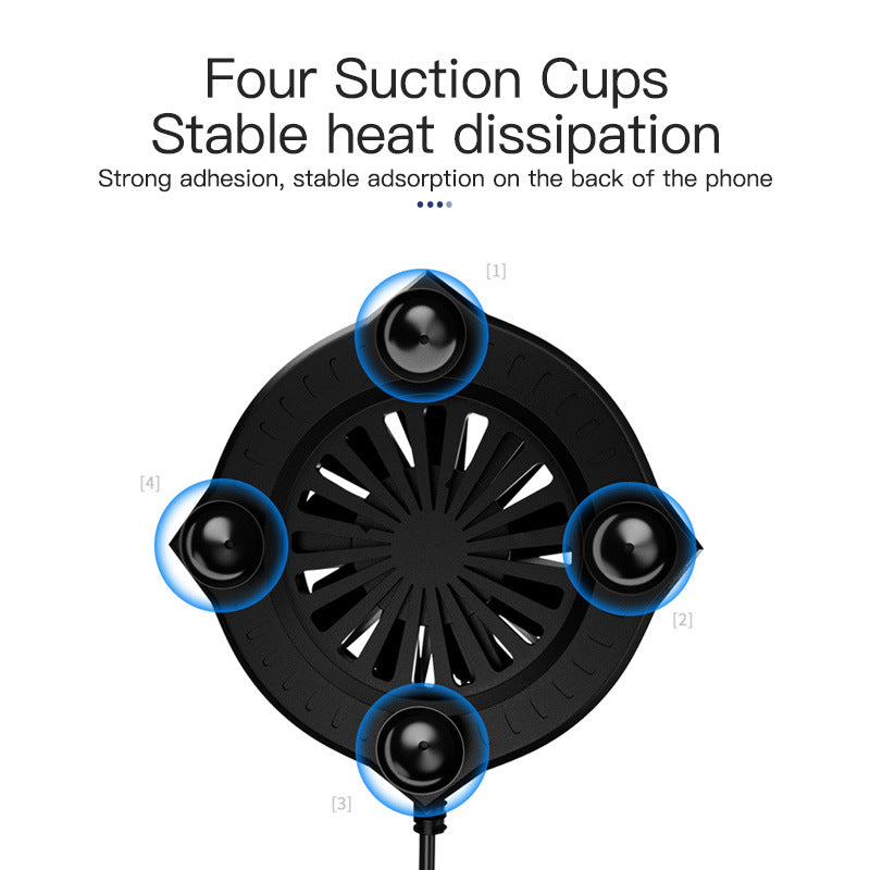 Ventilateur à ventouses refroidisseur de téléphone portable