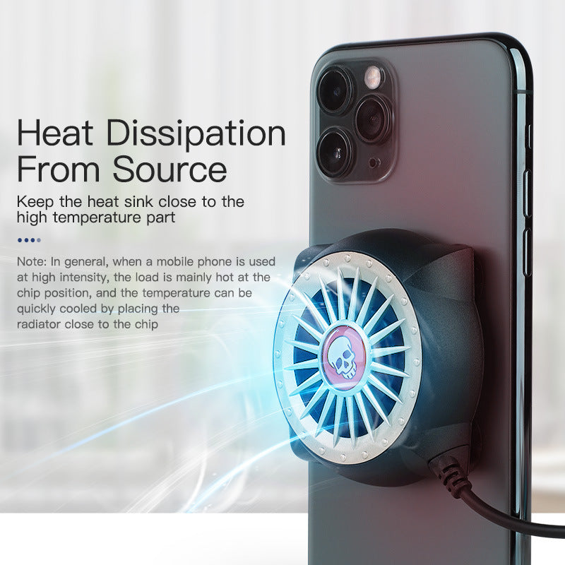 Ventilateur à ventouses refroidisseur de téléphone portable