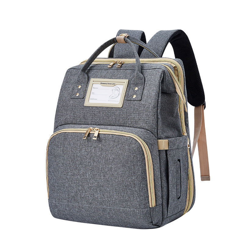 Portable Multifunctional Double Shoulder Mommy Bag