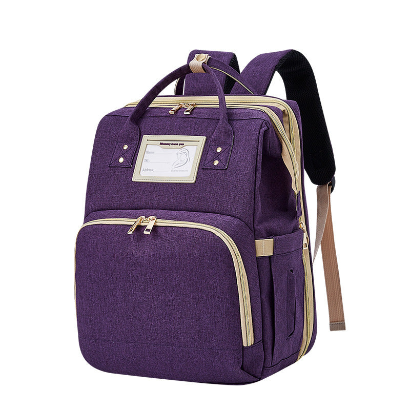 Portable Multifunctional Double Shoulder Mommy Bag